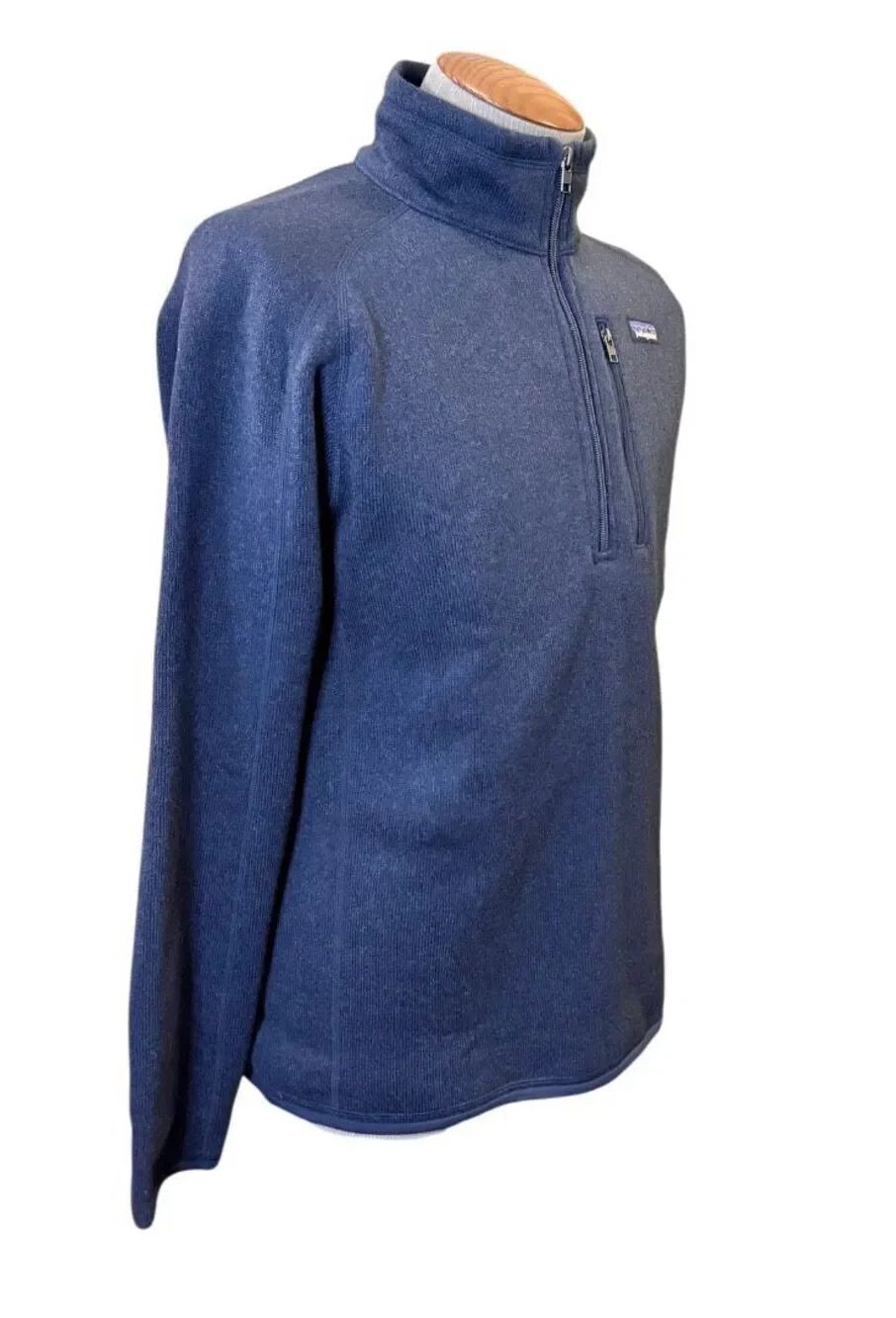 Patagonia Better Sweater Quarter Zip Pullover Medium Blue Activewear Outdoors - Picture 4 of 10